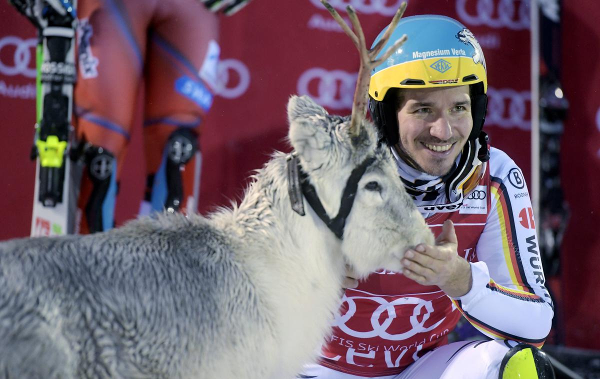 Felix Neureuther | Felix Neureuther je lani sezono začel imenitno, v Leviju je zmagal, nato pa si na treningu v ZDA poškodoval koleno in izpustil preostanek sezone, vključno z olimpijskimi igrami. | Foto Reuters