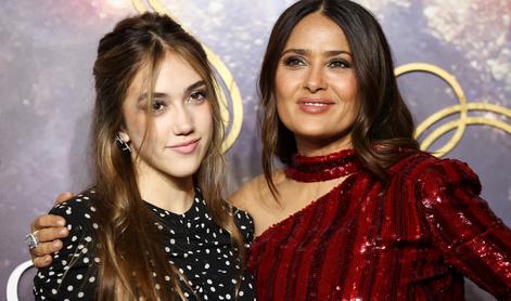 Salma Hayek pokazala svojo mlado dvojnico, hčer Valentino