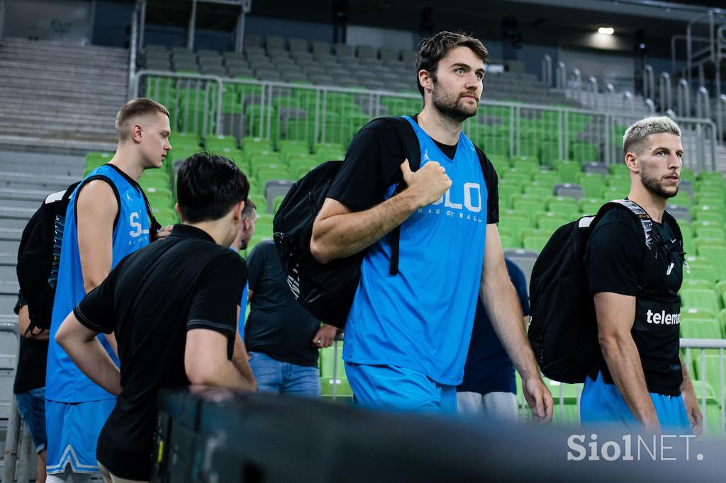 slovenska košarkarska reprezentanca trening