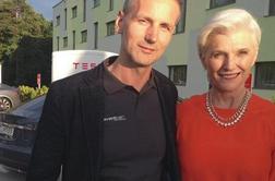 Ljubljano je obiskala Maye Musk, mama predsednika Tesle Motors