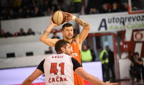 V živo: Cedevita Olimpija v Čačku, Krkaši razveselili domače navijače