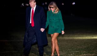 Melania Trump z usnjenimi hlačami povzročila zmedo #foto