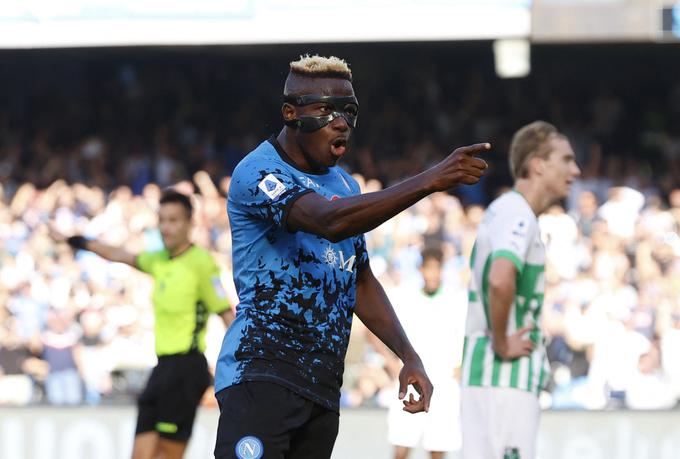 Victor Osimhen se je v soboto podpisal pod hat-trick. | Foto: Reuters