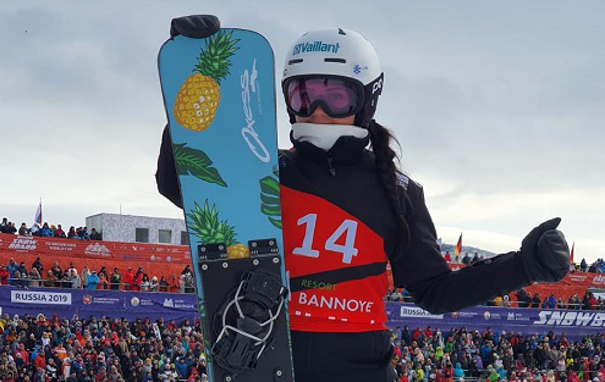 Gloria Kotnik | Gloria Kotnik je novo sezono svetovnega pokala v deskanju na snegu začela z uvrstitvijo v osmino finala.  | Foto SloSkiSnowboard