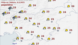 Kakšno vreme nas čaka danes in jutri?