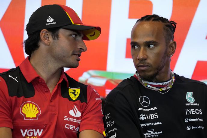 Baku Lewis Hamilton | Carlos Sainz in Lewis Hamilton pričakujeta zanimivo, a zelo zahtevno VN Azerbajdžana. | Foto Guliver Image