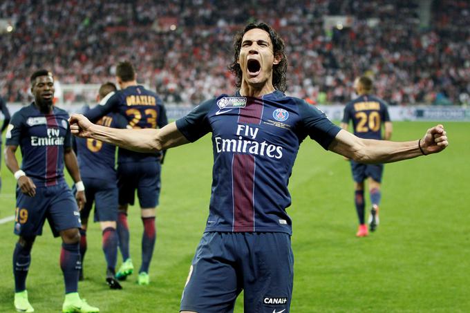 Edinson Cavani je v francoskem prvenstvu dosegel že 31 zadetkov, a to na lestvici za zlati čevelj zadostuje le za deveto mesto. | Foto: Reuters