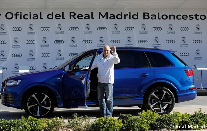 Športnega terenca audija Q7 je dobil tudi trener Pablo Laso. | Foto: Realmadrid.com