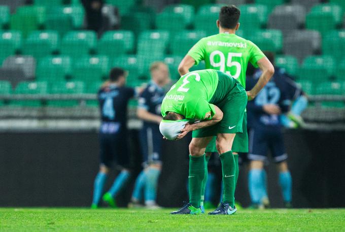 Nogometaši Olimpije so potolčeni. | Foto: Vid Ponikvar