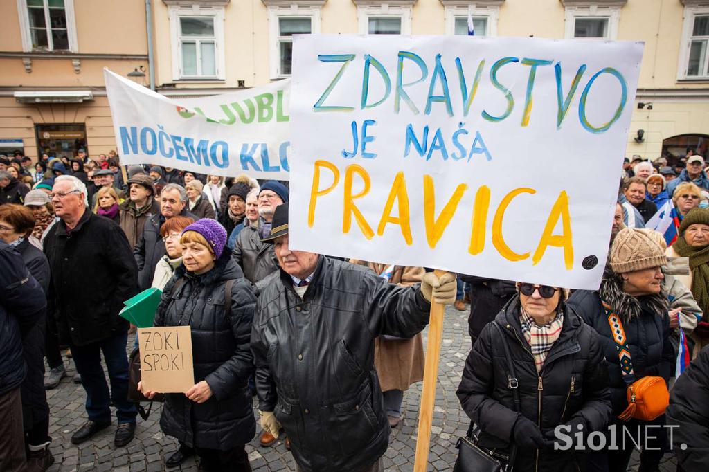 protest, zdravstvo