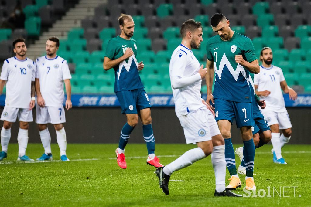 Slovenija : San Marino, slovenska nogometna reprezentanca