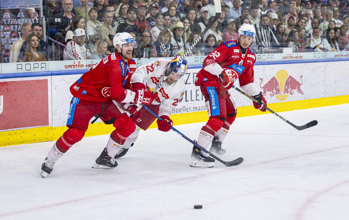 Red Bull Salzburg : KAC Celovec | Celovec je na drugi finalni tekmi zmagal in serijo izenačil na 1:1 v zmagah. | Foto Gepa/RedBull