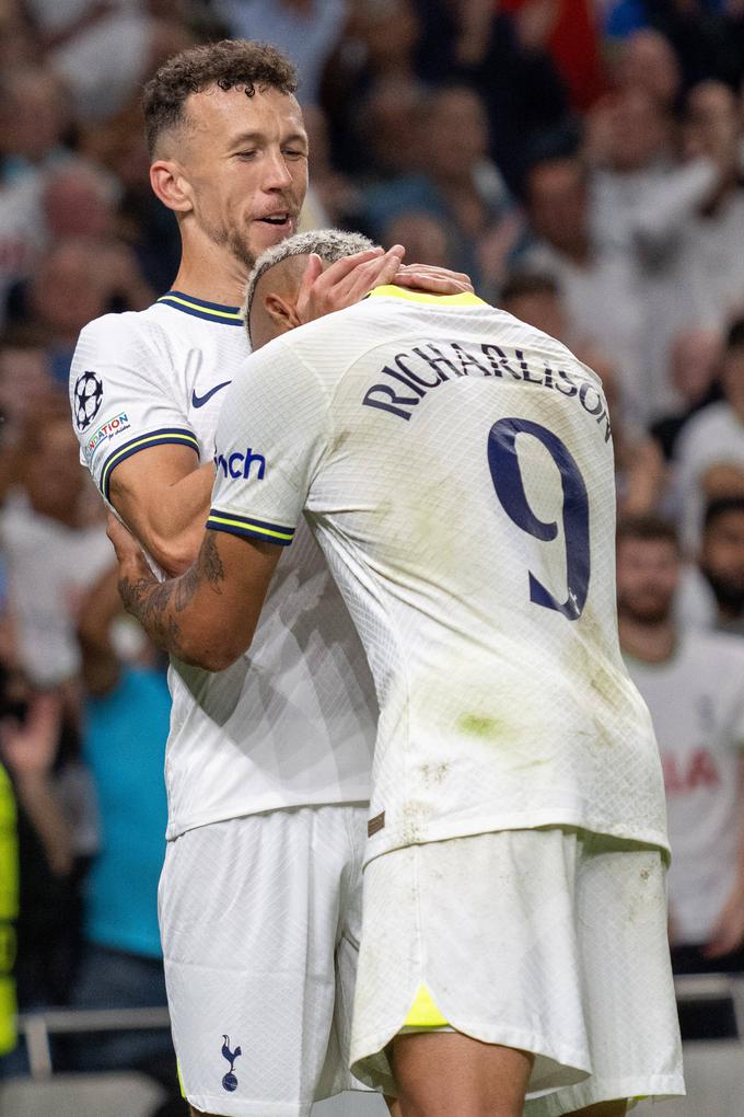 Ivan Perišić in Richarlison sodelujeta pri Tottenhamu. Ko je Brazilec po prihodu iz Evertona dosegel prvi zadetek za Londončane, je podajo prispeval prav 33-letni soigralec iz Omiša. | Foto: Guliverimage/Vladimir Fedorenko