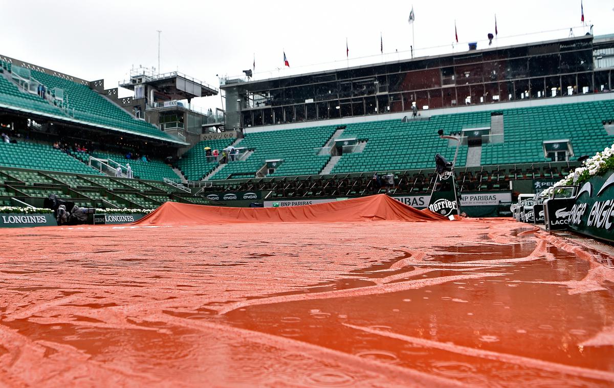 OP Francije, dež, Roland Garros