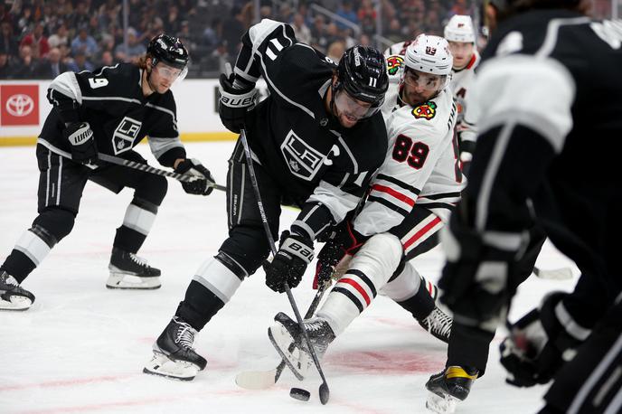 Los Angeles Kings Anže Kopitar | Los Angeles Kings so dve minuti pred koncem podaljška z golom Kevina Fiale strli odpor Chicaga. | Foto Guliverimage