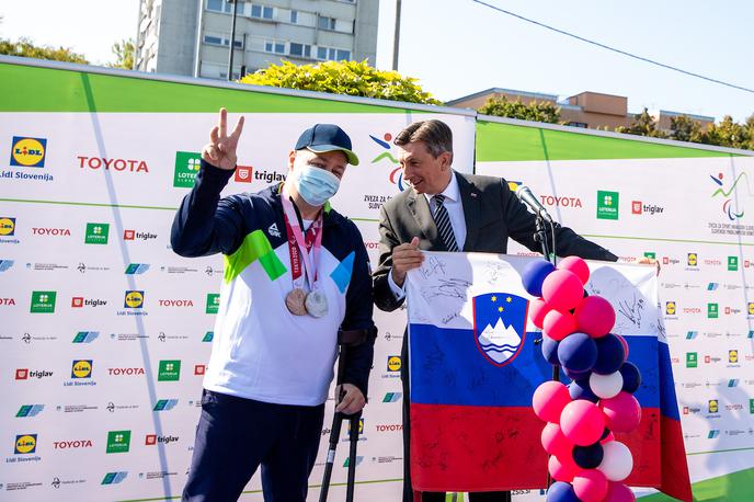 sprejem paralimpijcev | V Ljubljani so danes pripravili slovesni sprejem za slovenske paralimpijce in njihove spremljevalne ekipe, ki so uspešno nastopili na paraolimpijskih igrah.  | Foto Matic Klanšek Velej/Sportida