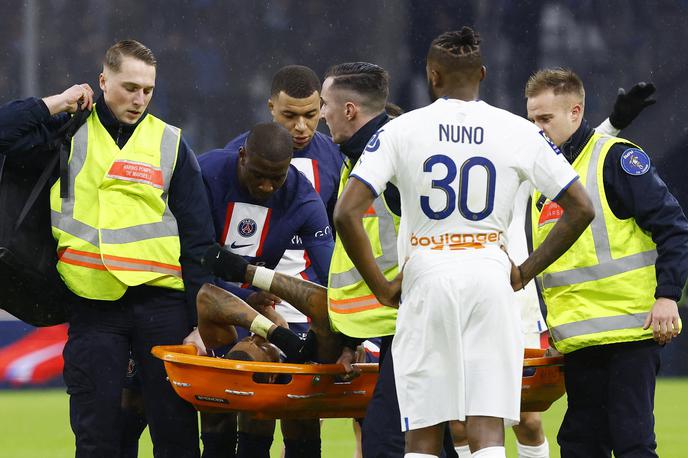 Presnel Kimpembe | Presnel Kimpembe si je na derbiju v Marseillu poškodoval ahilovo peto. | Foto Reuters