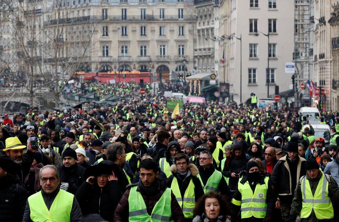 protesti Pariz Francija rumeni jopiči | Foto: Reuters