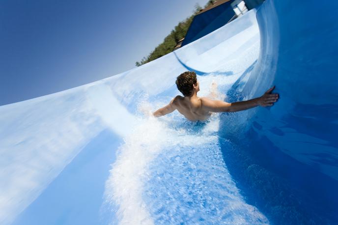 vodni park tobogan | Z začetkom kopalne sezone se poviša tudi število nesreč v vodi in ob njej. Slika je simbolična. | Foto Getty Images