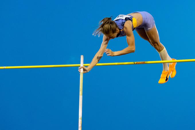 "Super občutki, ampak vseeno je malo nezadovoljstva glede nato, da nisem skočila 473 centimetrov." | Foto: Matic Klanšek Velej/Sportida