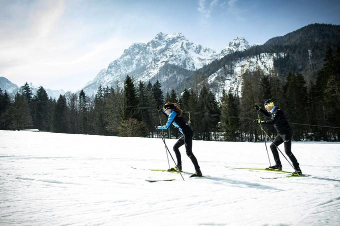 Drsalna tehnika: krajši dvojni drsalni korak.  | Foto: Ana Kovač