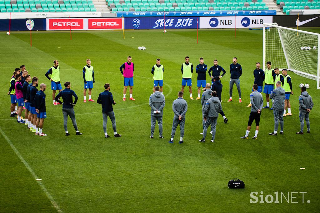 trening slovenske nogometne reprezentance, Stožice, San Marino