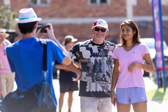 Emma Raducanu | Britanska teniška igralka Emma Raducanu je lani v Portorožu pritegnila veliko pozornosti. Letos turnirja serija WTA na Obali ne bo več. | Foto Matic Klanšek Velej/Sportida