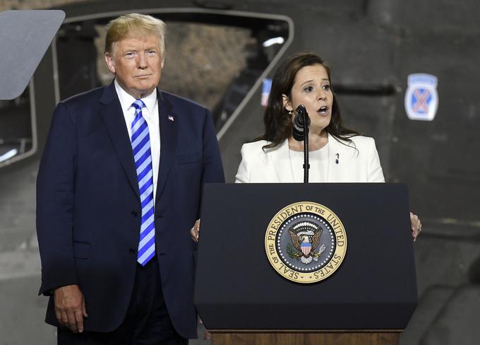 Trump za novo vodjo republikanske konference v predstavniškem domu kongresa podpira Elise Stefanik. Ta je češko-italijanskega rodu in v Washingtonu predstavlja kongresno okrožje na severu zvezne države New York.  | Foto: Guliverimage/Vladimir Fedorenko