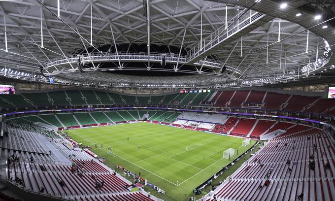 Ta objekt je južno od središča Dohe, blizu letališča Hamad. Stadion je v obliki tradicionalnega moškega naglavnega pokrivala v tem delu sveta. Gostil bo enega od četrtfinalov, po SP pa bodo tudi njegovo kapaciteto prepolovili. | Foto: Guliverimage/Vladimir Fedorenko