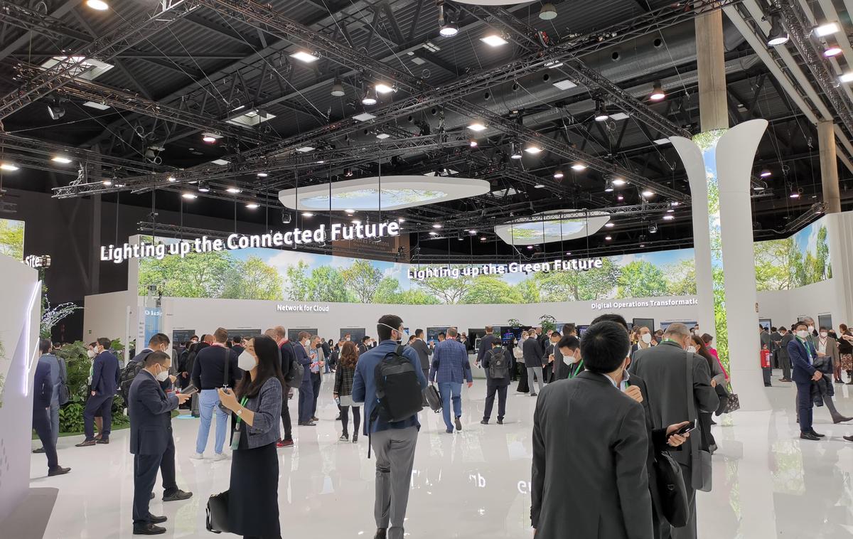 Huawei, MWC22, digitalna preobrazba | Digitalna prihodnost je lahko in bi morala biti tudi zelena prihodnost, je eno od ključnih sporočil letošnjega Mobile World Congressa. | Foto Srdjan Cvjetović