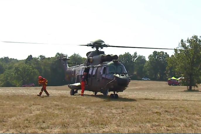 požar, helikopter, vojska | Helikopter je avgusta na pomoč poletel 102-krat. | Foto Planet TV