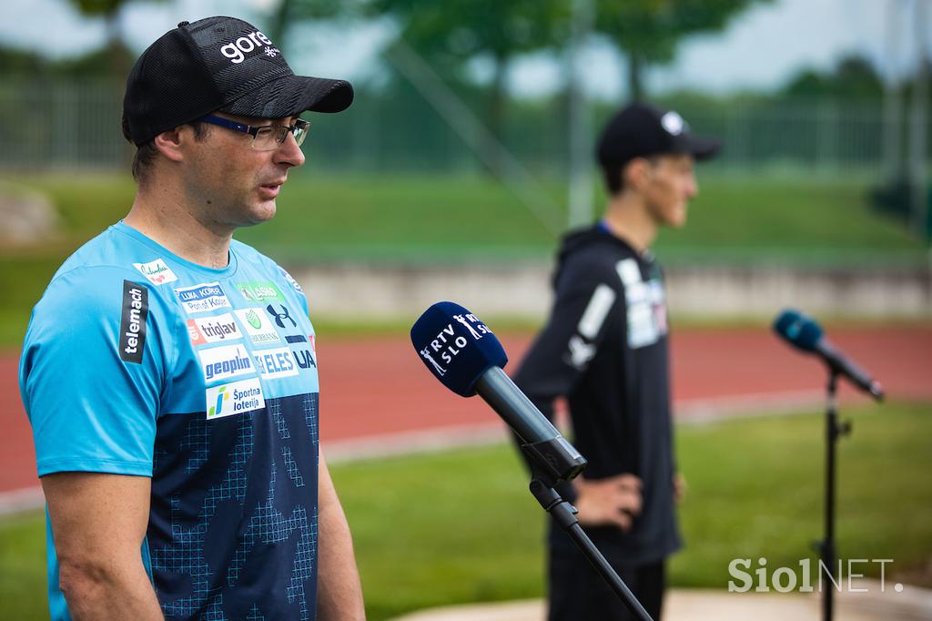 Slovenski skakalci trening Kranj