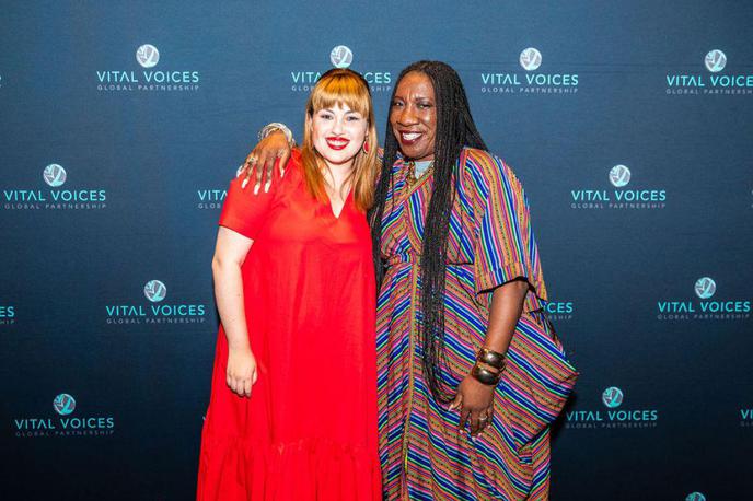 Nika Kovač nagrada Vital Voices Global Leadership | Nika Kovač in ustanoviteljica gibanja #MeToo Tarana Burke. | Foto Lastni arhiv