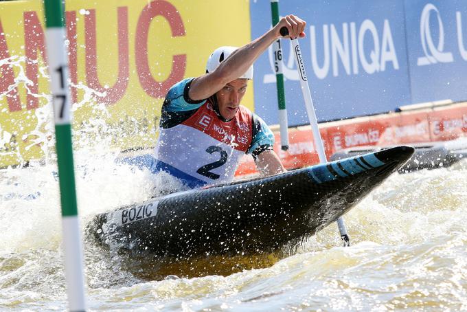 Luka Božič je tekmo končal na 16. mestu. | Foto: Kajakaška zveza Slovenije