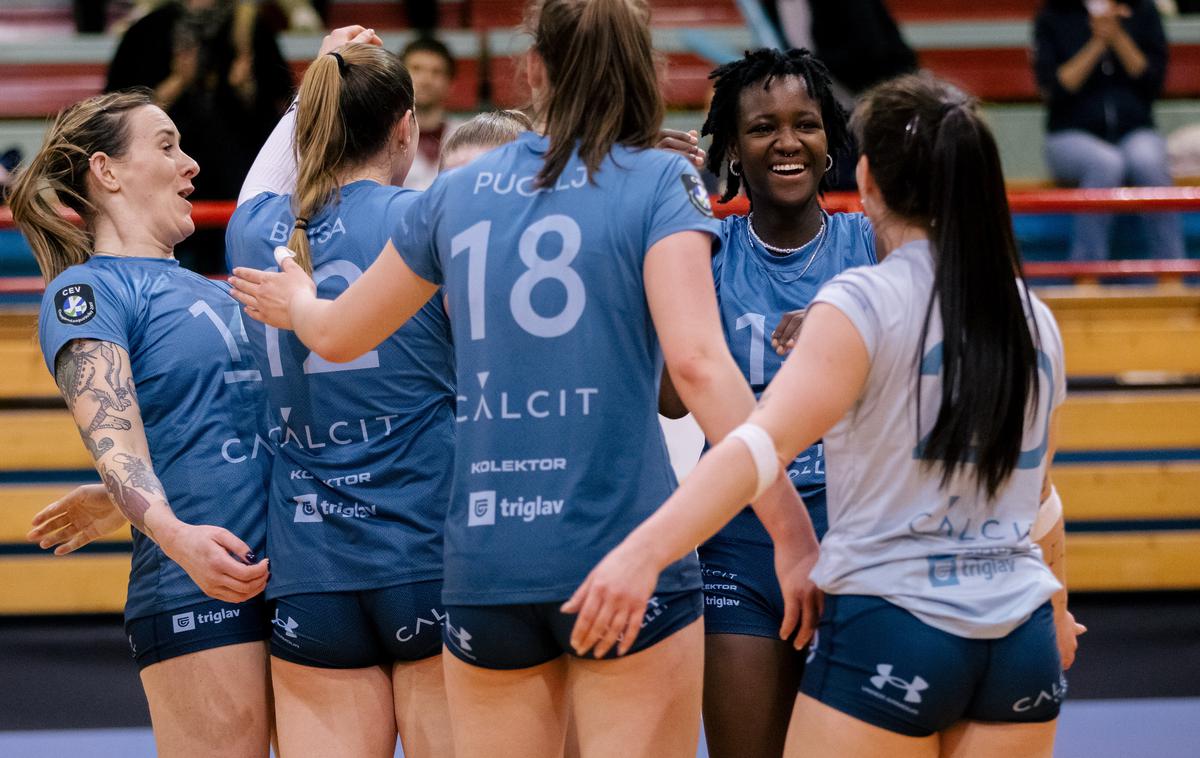 Calcit Volley | Odbojkarice Calcita Volleyja so bile najboljša ekipa rednega dela srednjeevropske lige.  | Foto Klemen Brumec