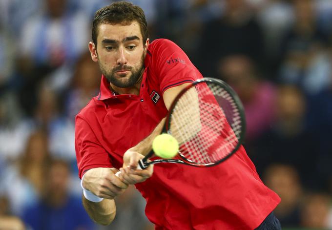 Marin Čilić je težko sprejel poraz, potem ko je že vodil z 2:0 v nizih. | Foto: Reuters