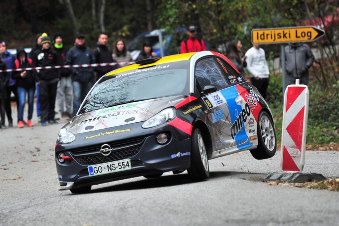 Tim Novak je na reliju v Idriji prvič vozil opel adama R2 in osvojil četrto mesto. | Foto: Gregor Pavšič