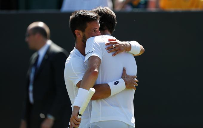 Aljaž Bedene in Damir Džumhur sta sicer zelo dobra prijatelja. | Foto: Guliverimage/Getty Images