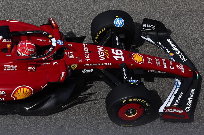 Charles Leclerc je bil zadnji dan zimskih testiranj v Bahrajnu najhitrejši dopoldne. | Foto: Reuters