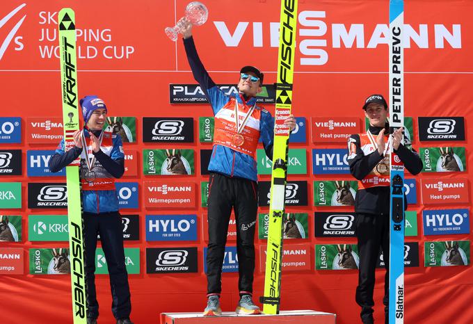 Najboljši trije v skupni razvrstitvi v poletih | Foto: Reuters