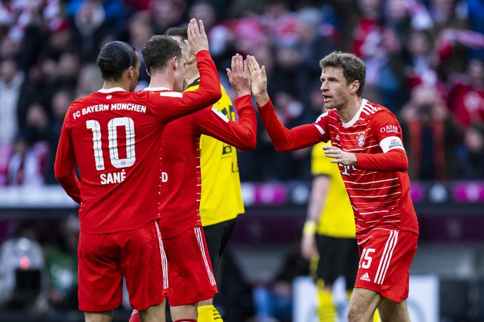 Leroy Sane in Thomas Müller upata na najboljše. | Foto: Guliverimage/Vladimir Fedorenko