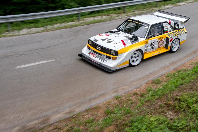 Nikolay Zlatkov in audi quattro S1 sta bila spet gosta slovenskih cest. | Foto: GHD Lučine