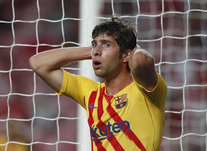 Sergi Roberto med srečanjem v Lizboni ni skrival razočaranja. | Foto: Reuters