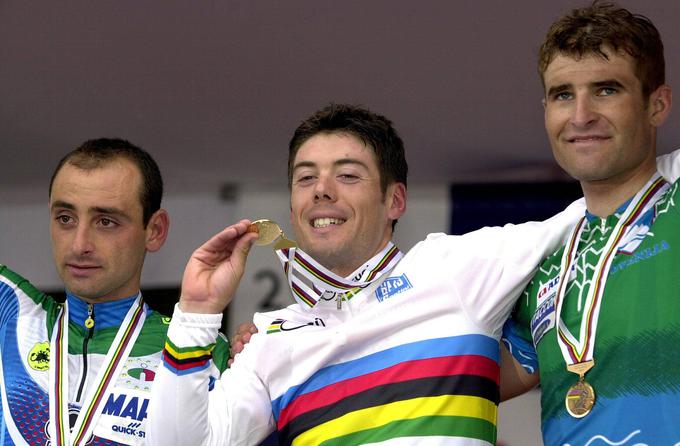 Osrednji junaki cestne dirke: Oscar Freire (Španija), Paolo Bettini (Italija) in Andrej Hauptman (Slovenija) | Foto: Guliverimage/Vladimir Fedorenko