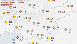 Danes bo jasno in toplo
