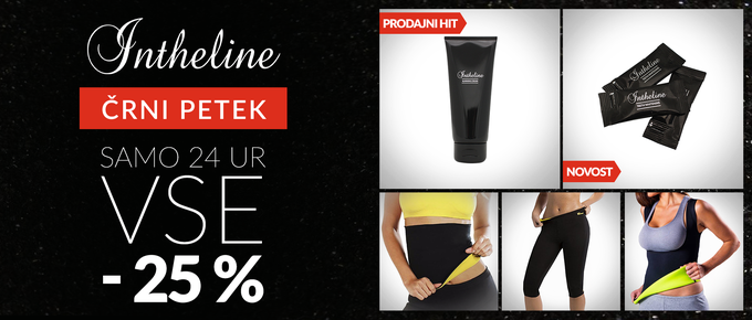 [BLACK FRIDAY PONUDBA] Samo na Črni petek so vsi izdelki v spletni trgovini Intheline na voljo kar 25 % ceneje! Ponudba velja samo do polnoči! | Foto: 