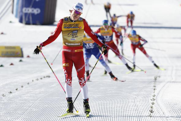 Klaebo še korak bližje četrti skupni zmagi na Tour de ski