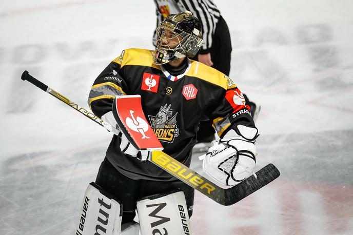 Matija Pintarič | Matija Pintarič je ob četrtkovi presenetljivi zmagi Rouena nad švedskim podprvakom zaustavil vseh 31 strelov Skelleftee. | Foto Guliverimage