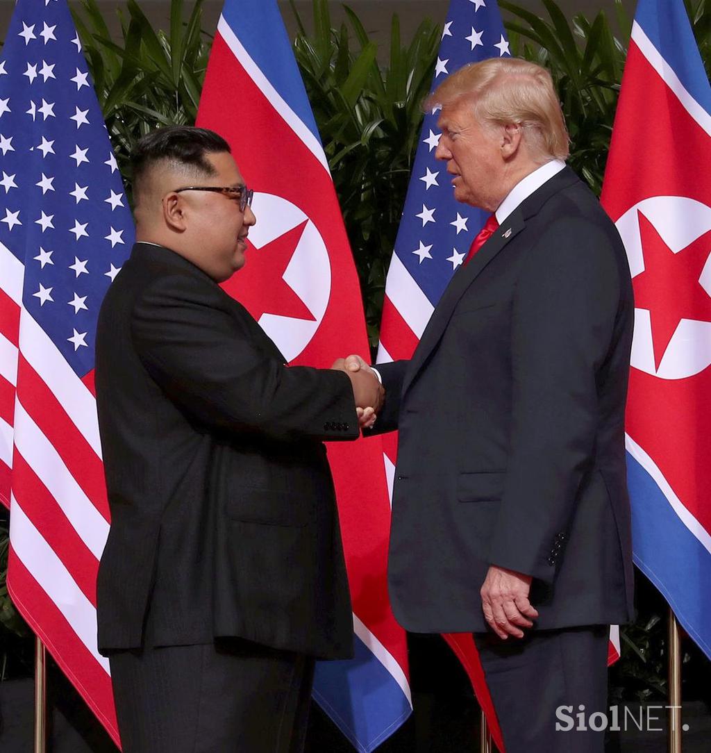 Kim Jong-un in Donald Trump