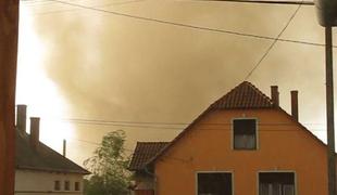 Močan tornado pustošil na Madžarskem (VIDEO)